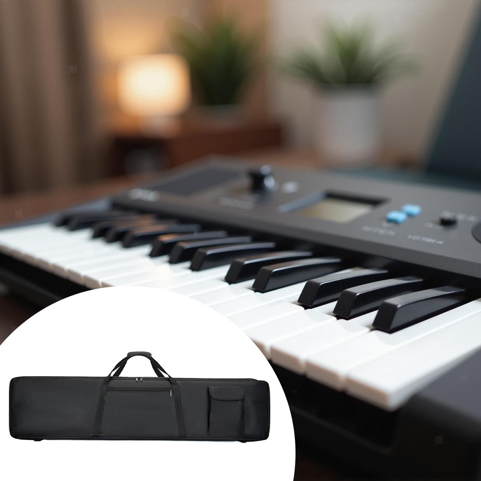 88 Key Keyboard Bag Comfortable Zipper Closure Carry Case for Tour Concert