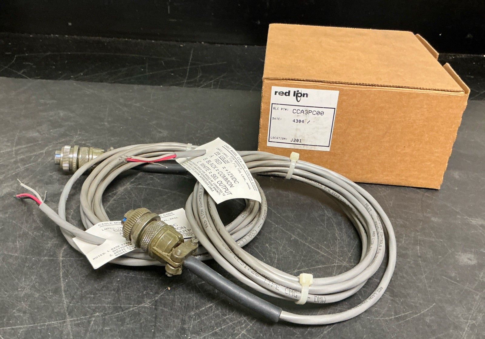 Lot of 2 Red Lion CCA3PC00 3 PC Color Code Cables