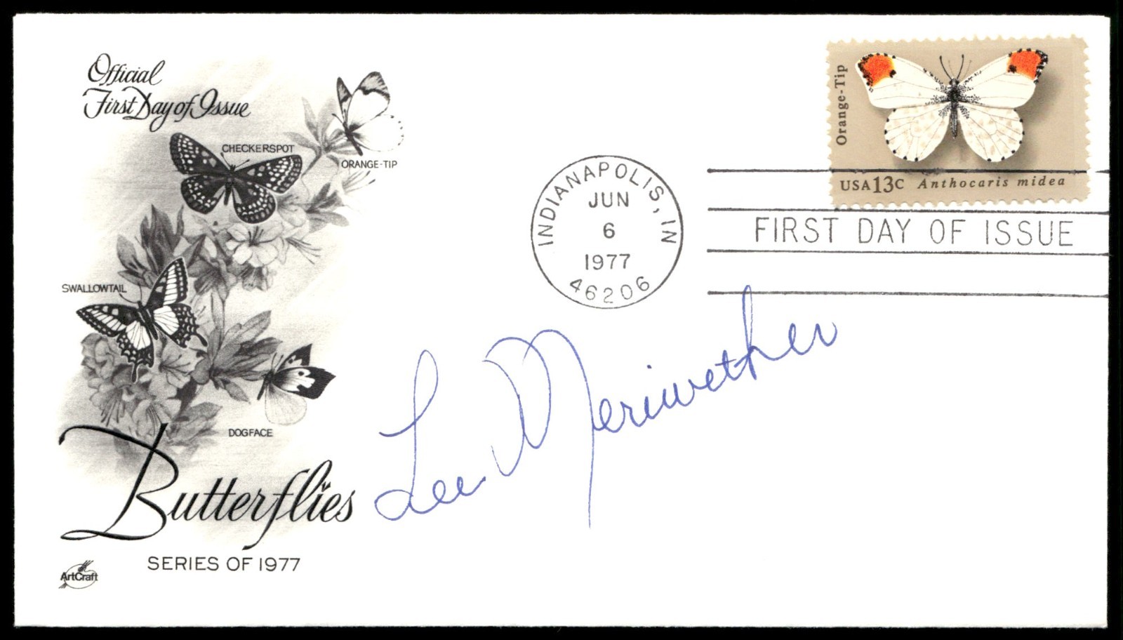 Actress Lee Meriwether First 1st Day Cover Signed Auto -Rare Vintage Autograph