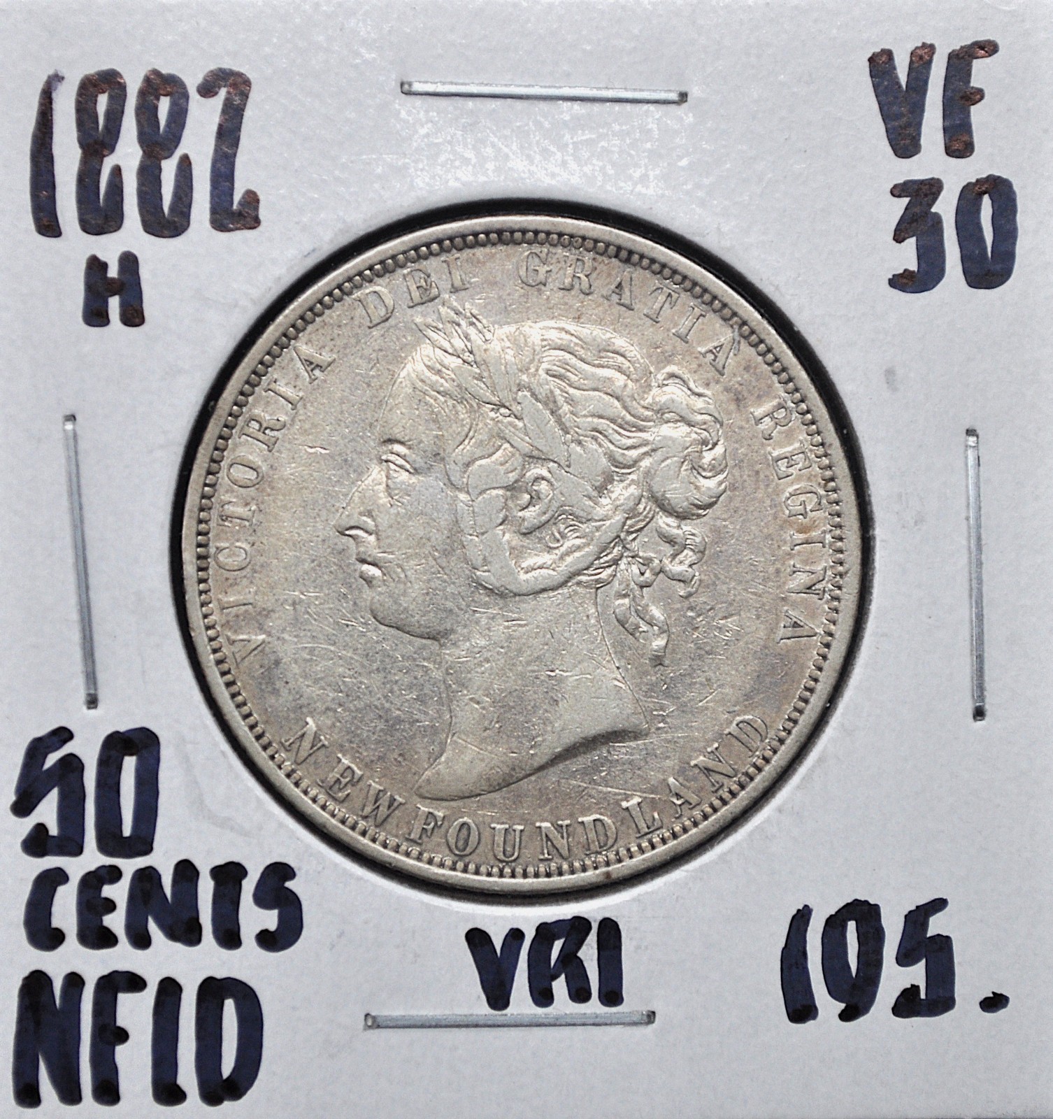 1882-H Newfoundland 50 cents