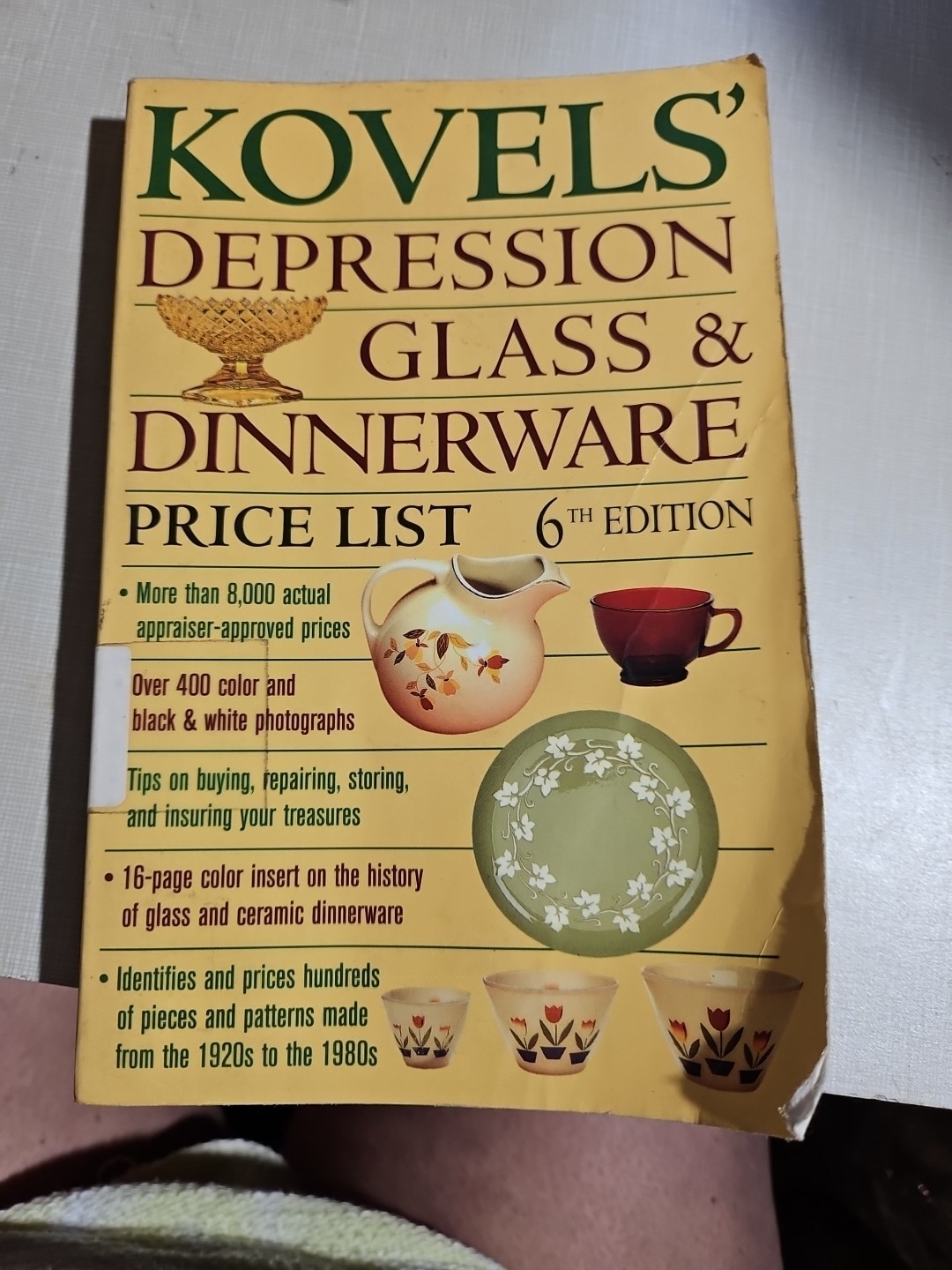 Depression Glass And Dinnerware Price List From 1998
