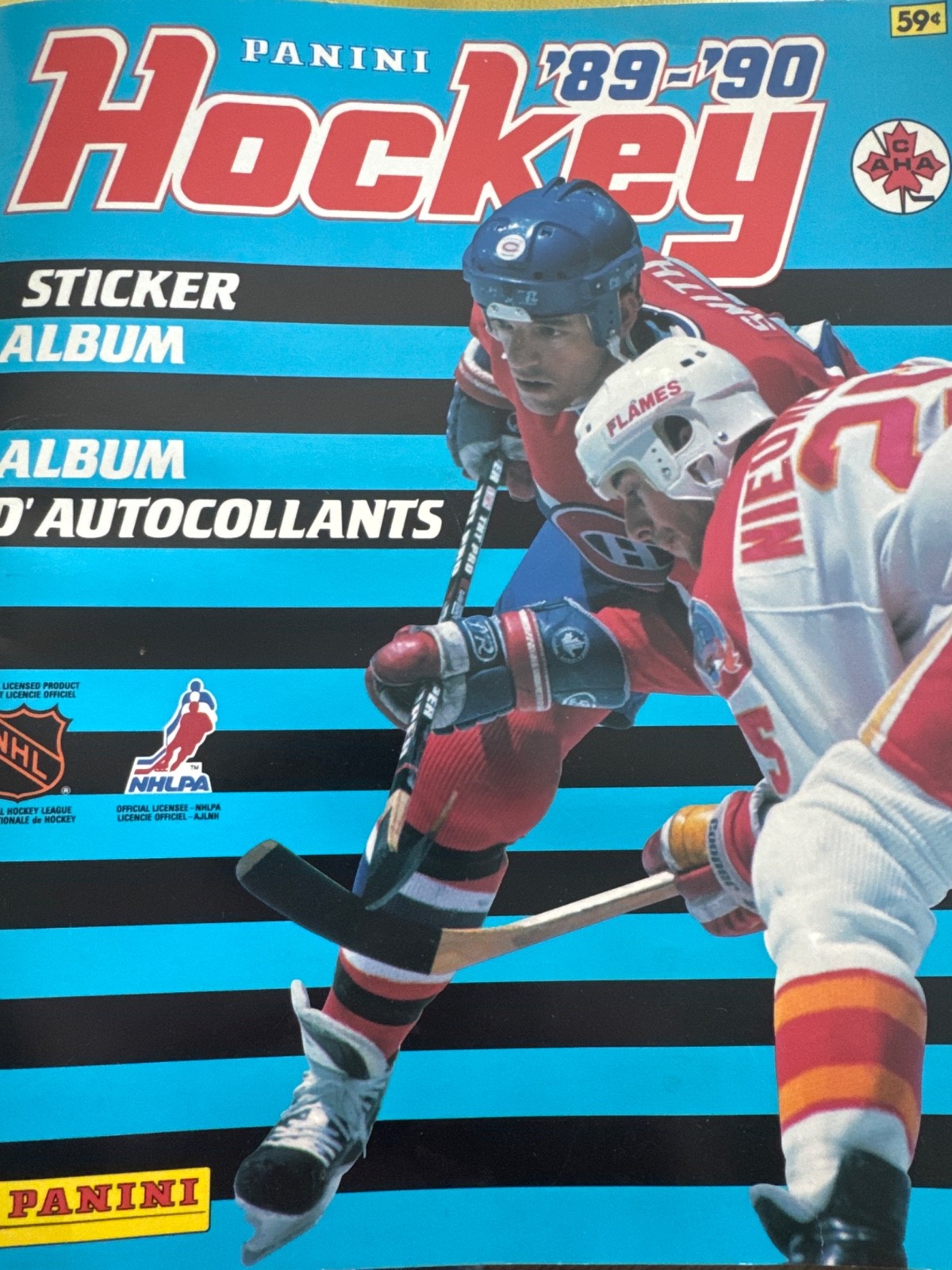 Panini Stickers Album Hockey NHL 1989-90 Complete. 