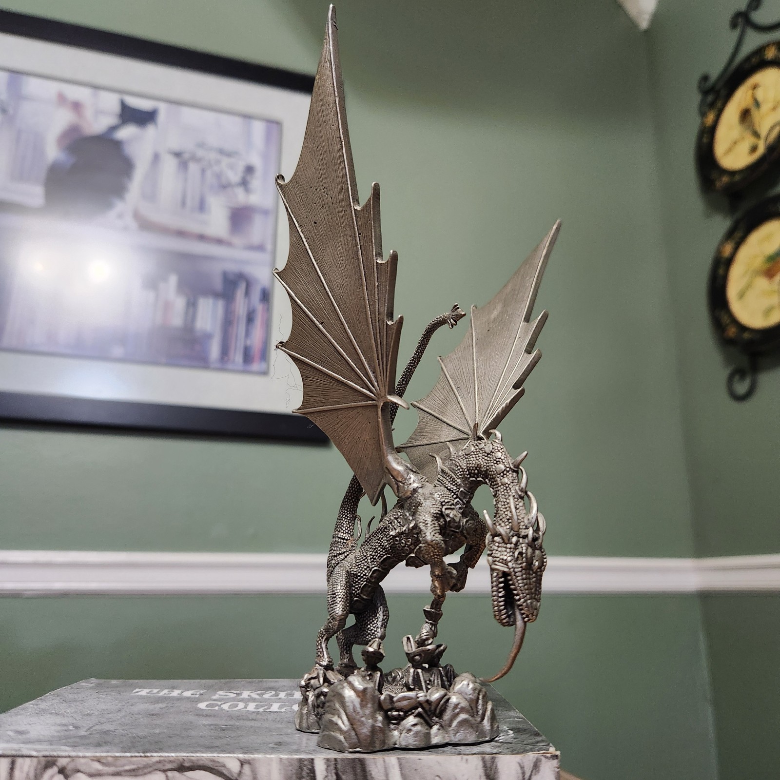 Rawcliffe Pewter Dragon 1993 Mother's Love "Feeding Time" RF 3009 D&D Ex. Cond.