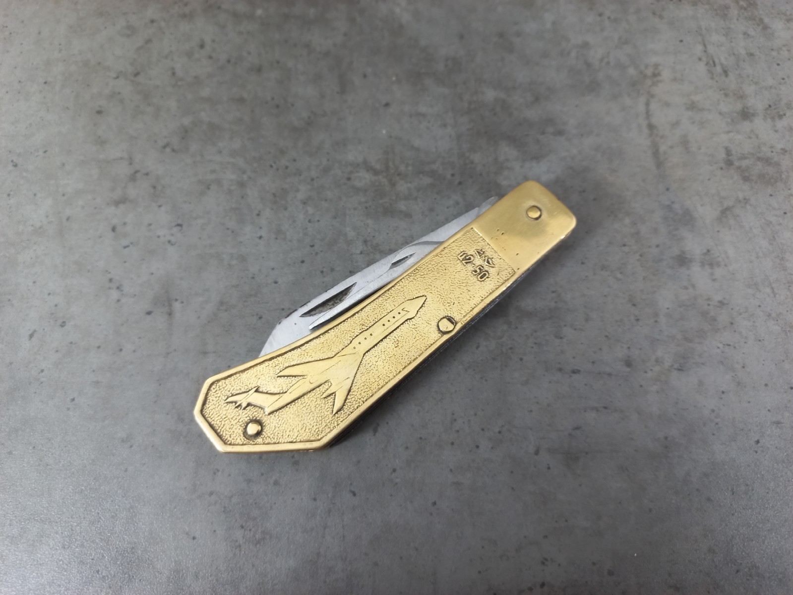 Soviet vintage original folding knife AEROFLOT, produced in the USSR.