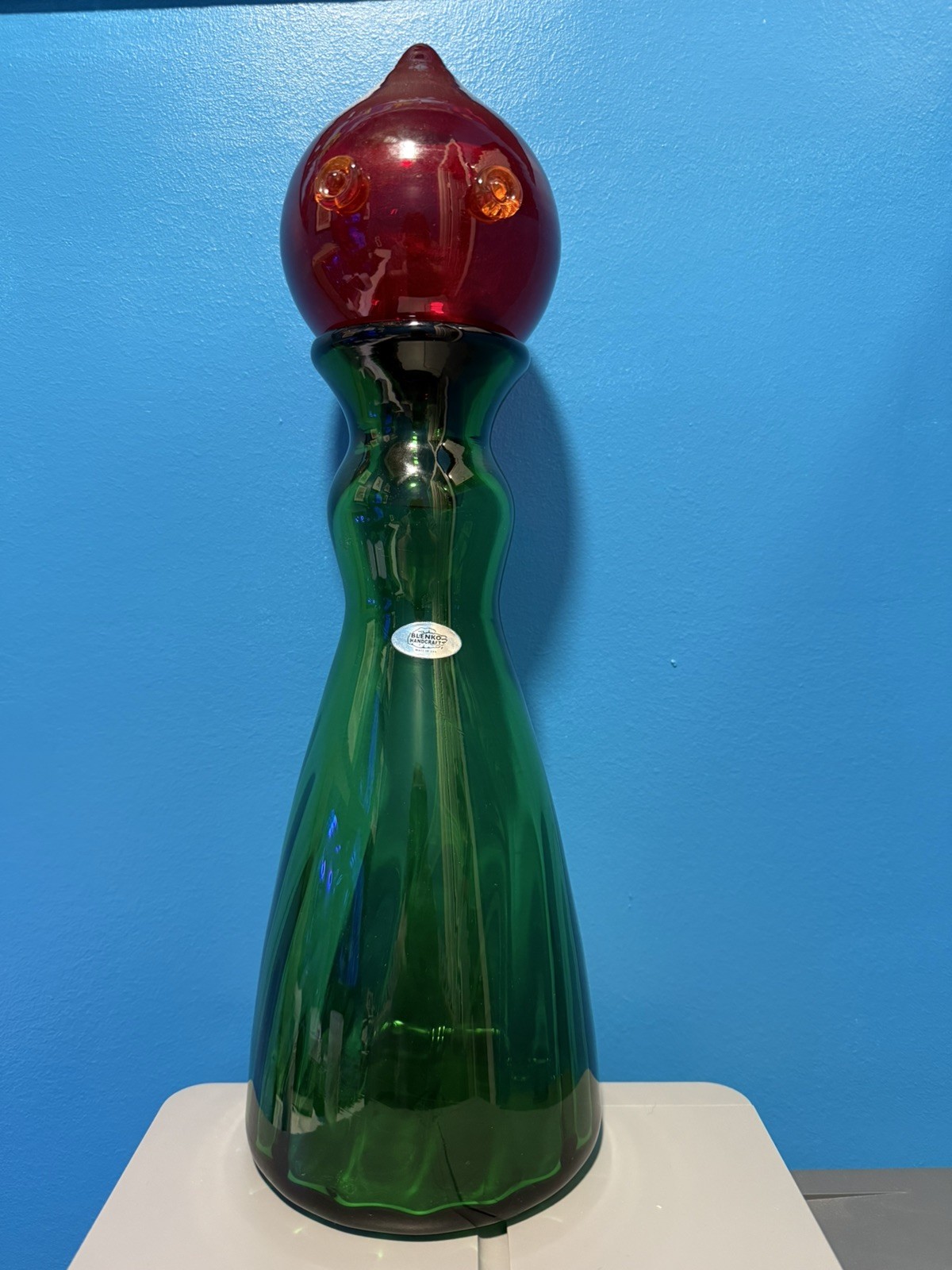 Rare Blenko Flatwoods Monster Decanter 2020 Ltd Ed