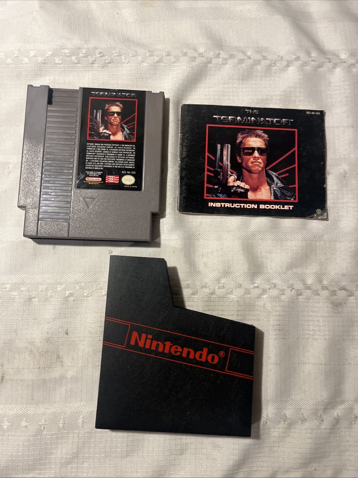 The Terminator Nintendo NES With Manual & Dust Sleeve Cleaned Tested