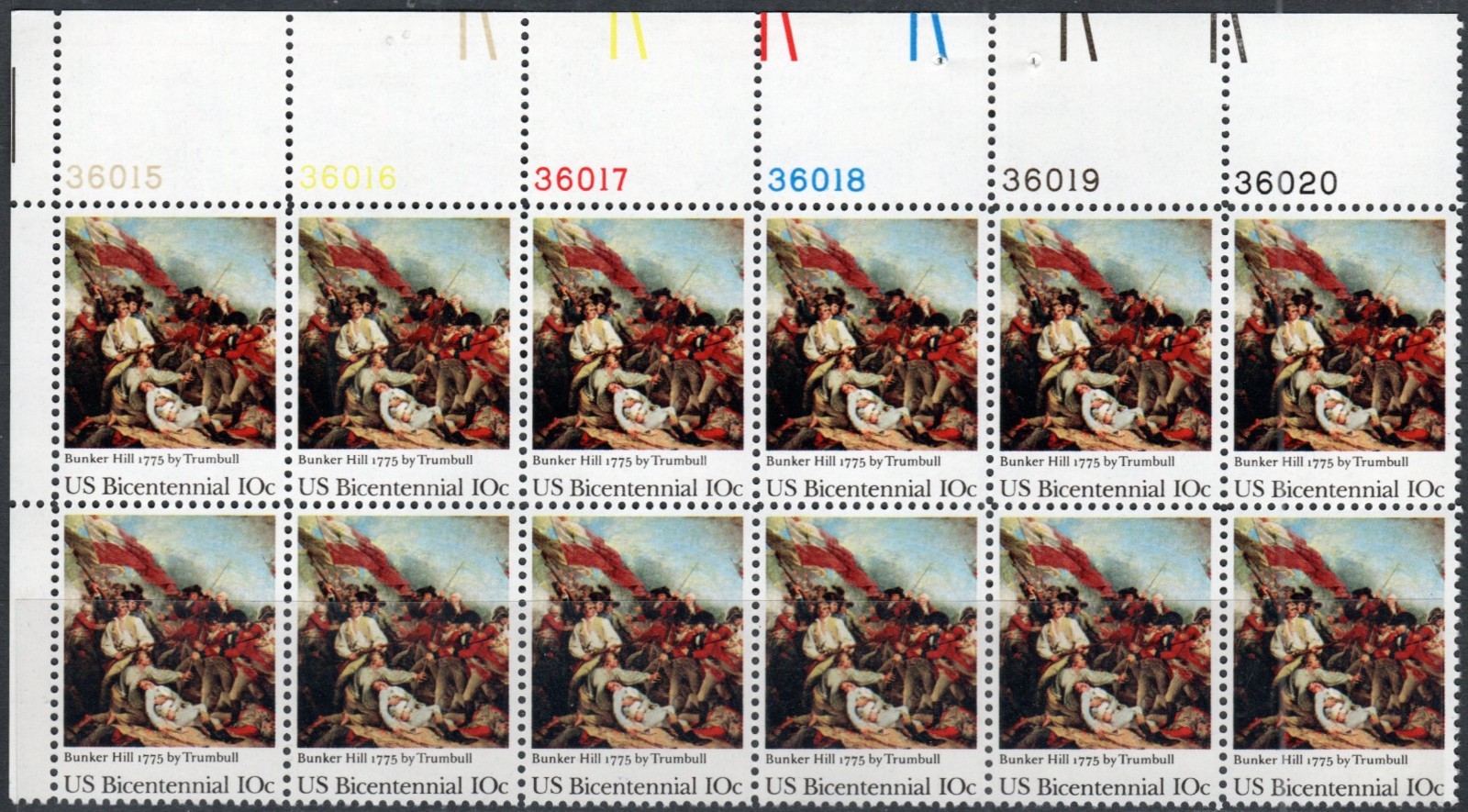 US Scott #1564, Plate block of 12, 6 Plt. # Upper Left, MNH