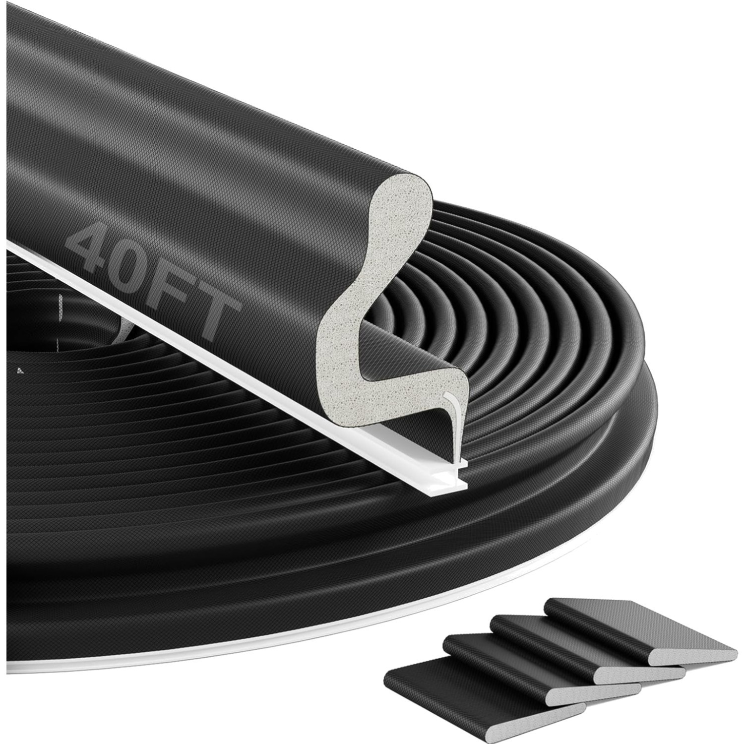 40FT Door Weather Stripping Door Seal - Kerf Front Exterior Door Weather Stri...