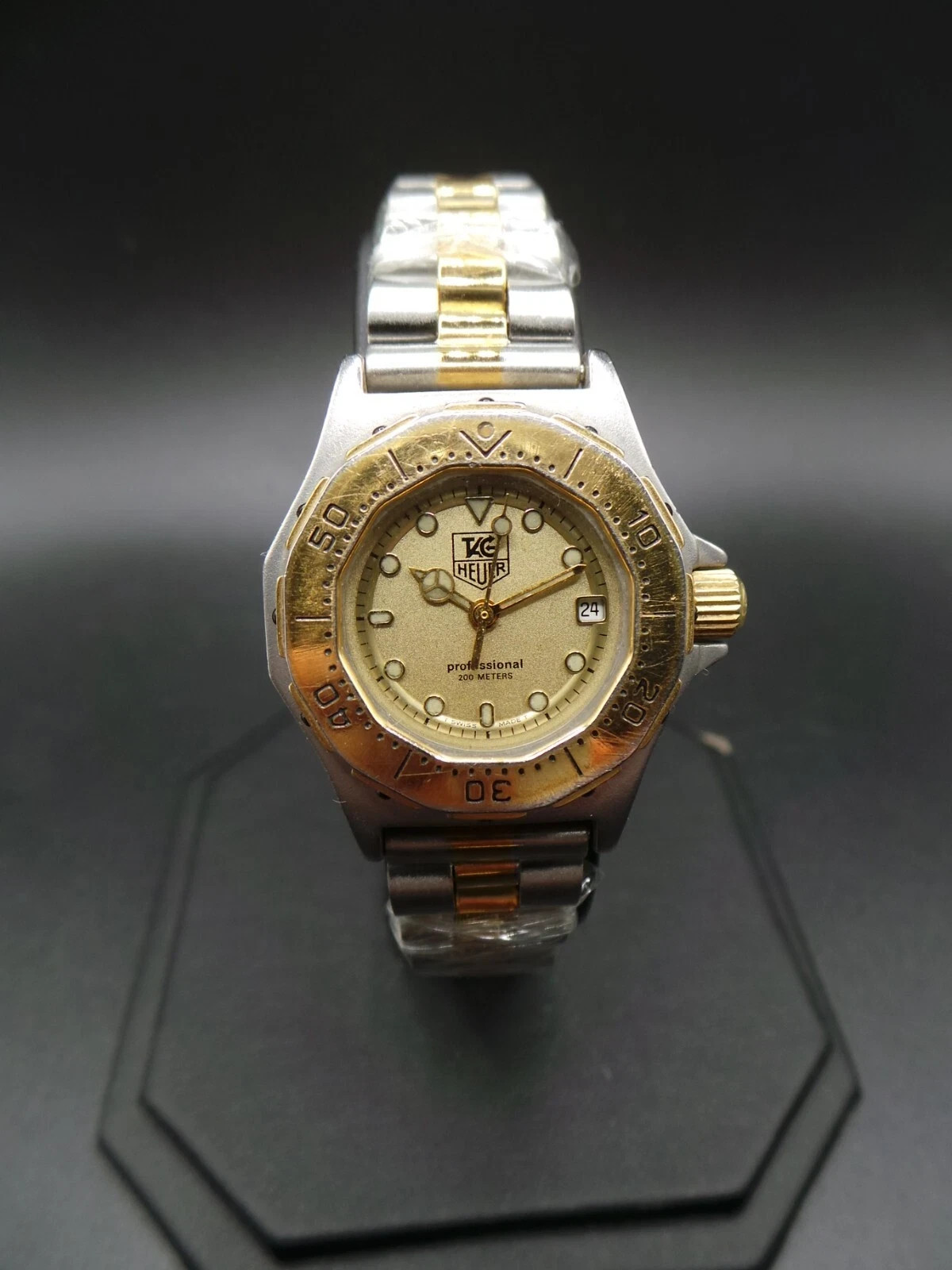 TAG Heuer Quartz Watch Professional 3000 200M Ladies Swiss Gold Plated 935.408