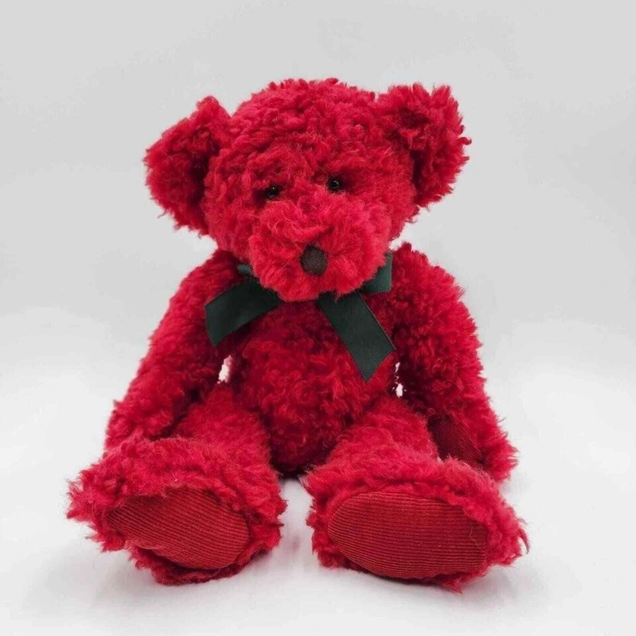 Vintage Russ Berrie Redford Red Christmas Teddy Bear