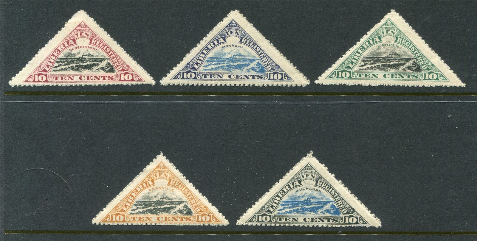 Liberia #F15-19 Airplanes Complete Set [Mint Hinged]