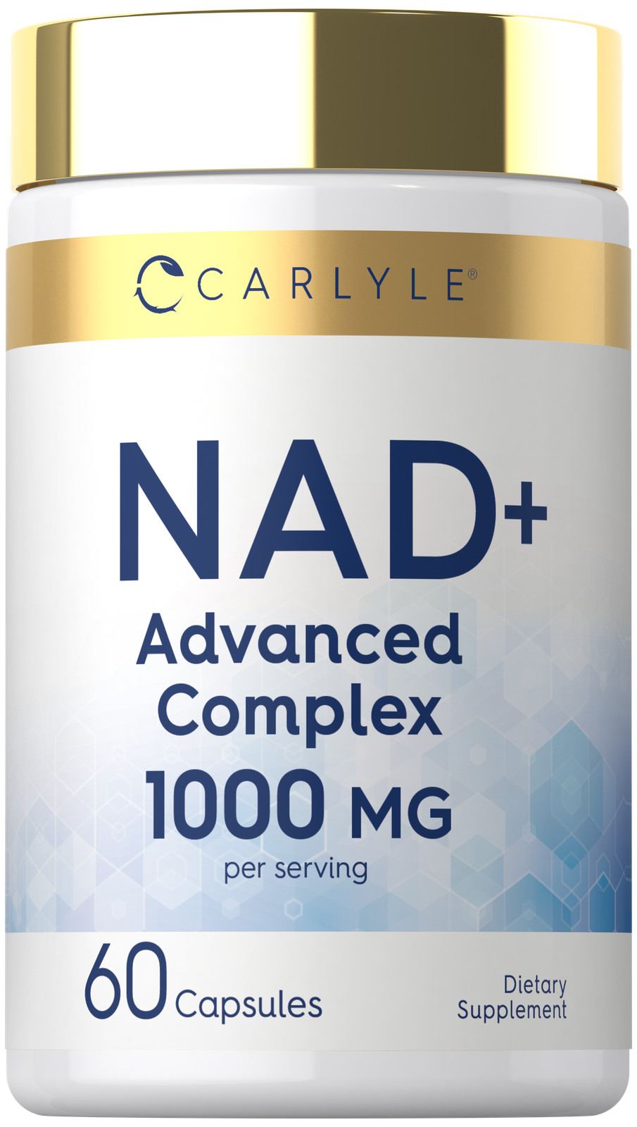 NAD+ Complex 1000 mg | 60 Capsules | with Resveratrol and Collagen | by Carlyle