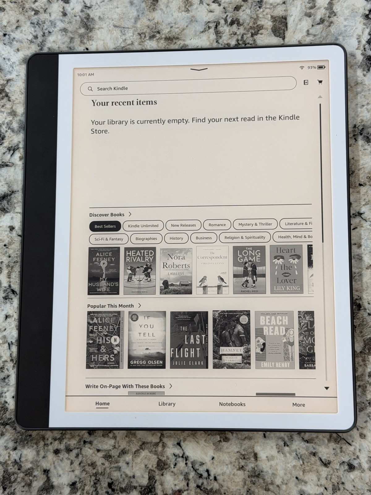 Amazon Kindle Scribe 10.2" 32GB (1st Gen 2024 Release) - NO PEN