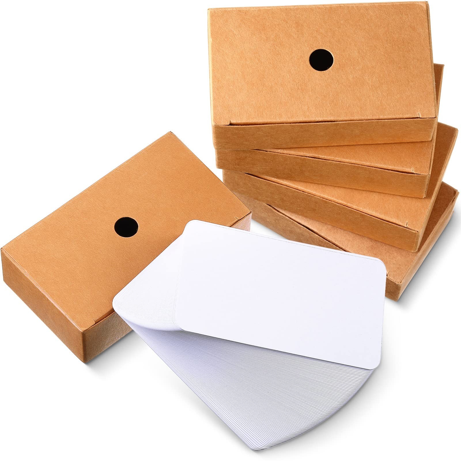 500PCS Blank Business Cards 2x3.5in Small White Cardstock Note DIY Tags, New USA