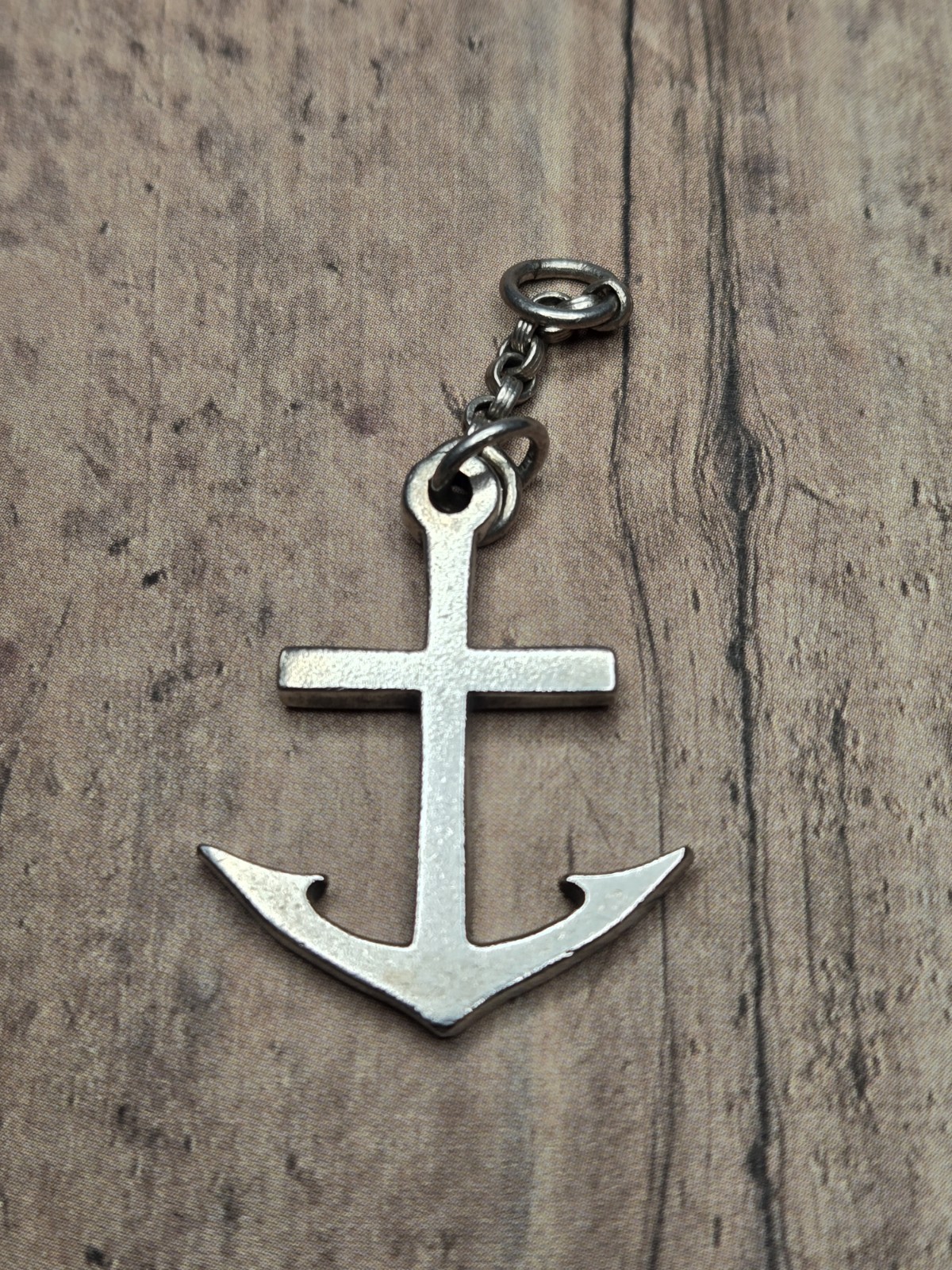 Retired James Avery Large Anchor Cross Pendant Sterling Silver