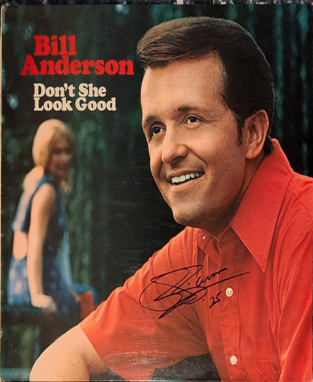 Bill Anderson Signed Don't She Look Good Vinyl Record Album LP Auto JSA COA 