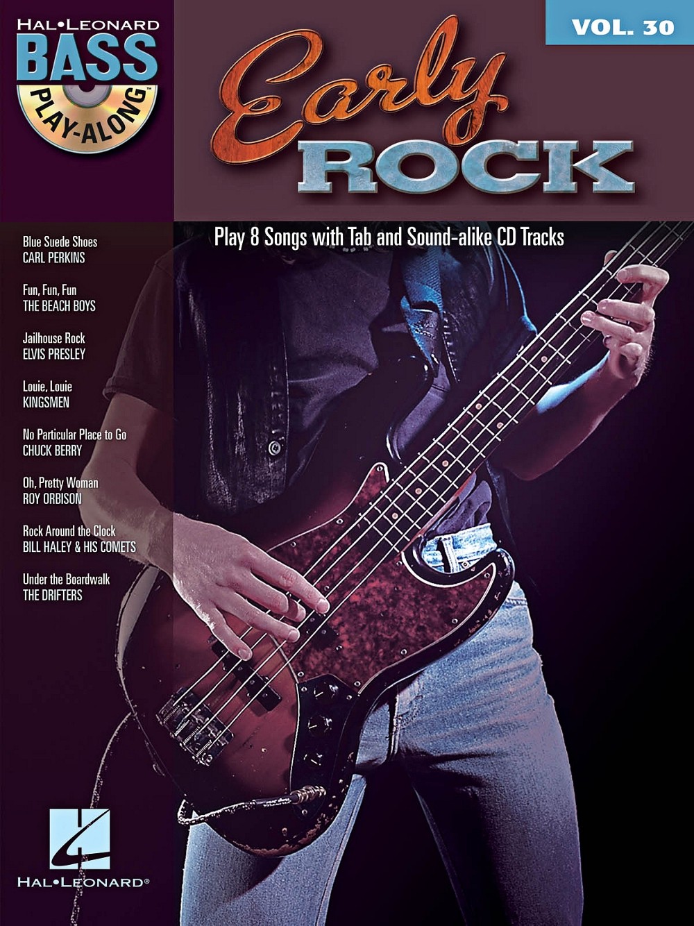 Hal Leonard Early Rock - Bass Play-Along Series Volume 30 Book/CD