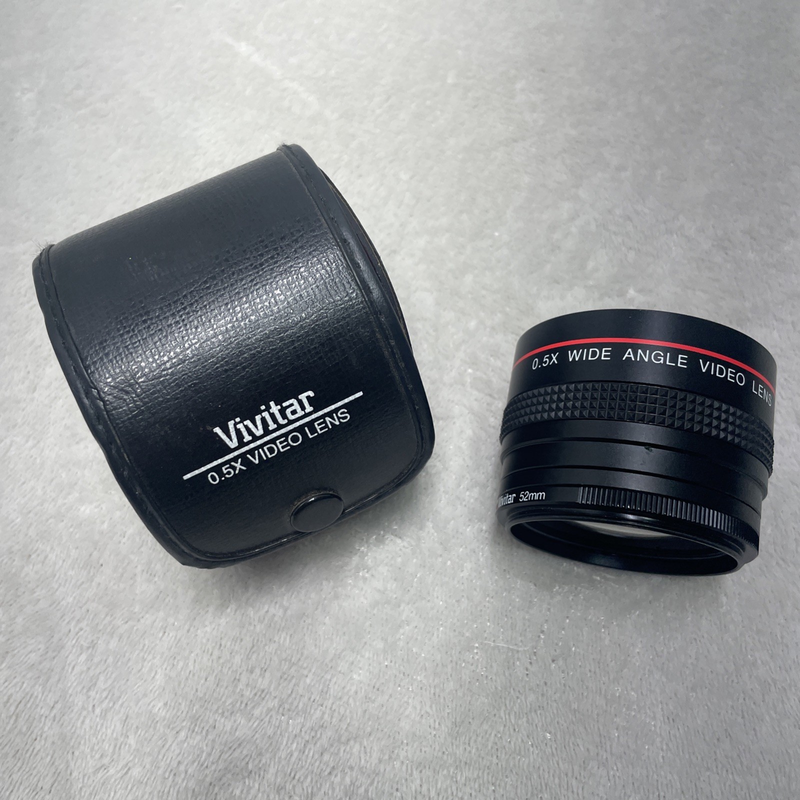 Vivitar 0.5x Wide Angle Video Lens Adapter Multicoated Japan w/Case SCRATCHES