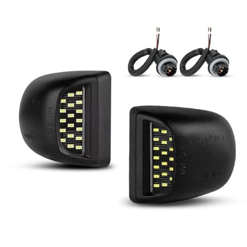  LED License Plate Lights Tag Lights Assembly Replacement For Chevey GMC White