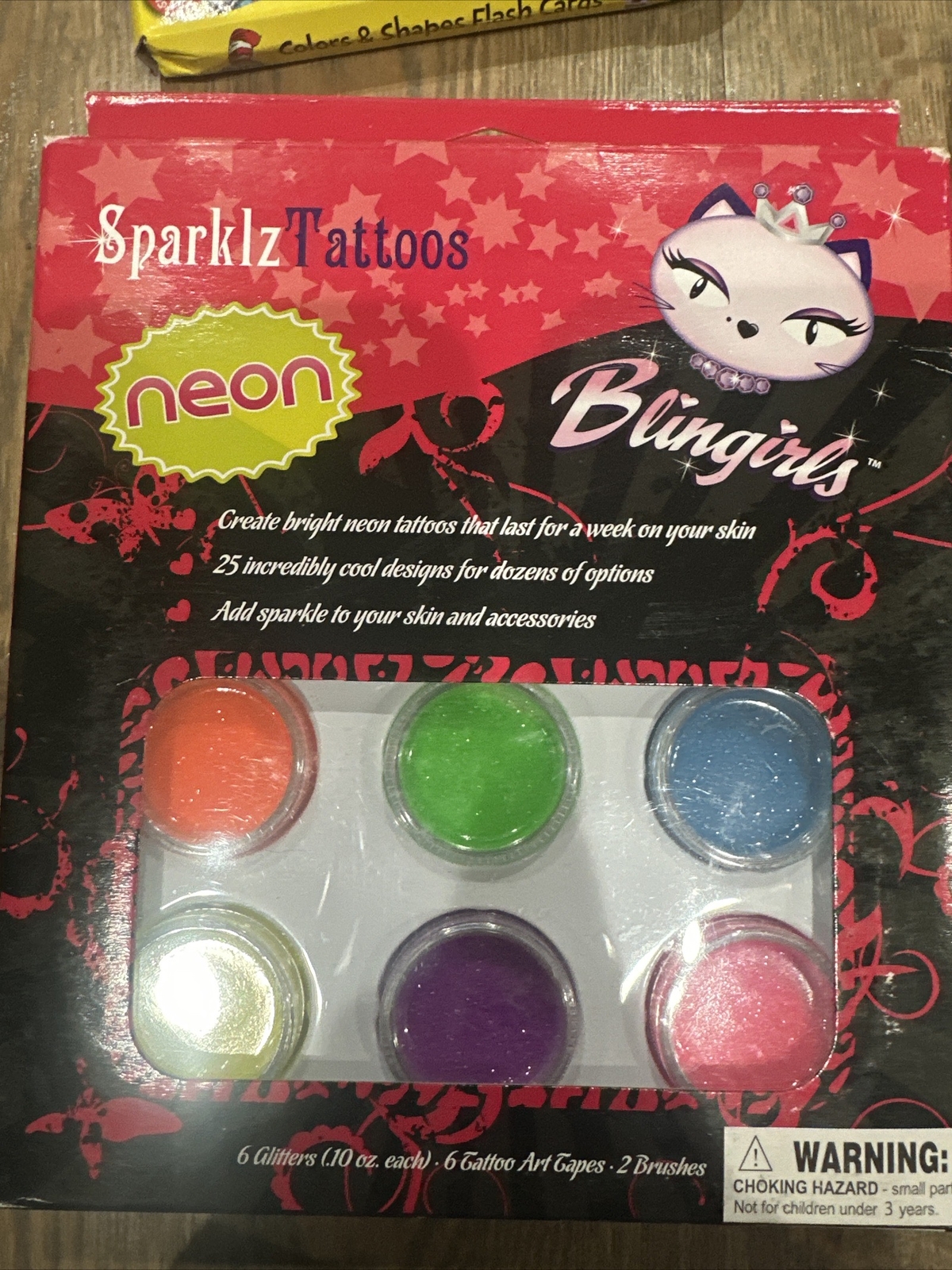Bling Girls Sparklz Tattoos Kit  glittering tattoos  - 6 Colors