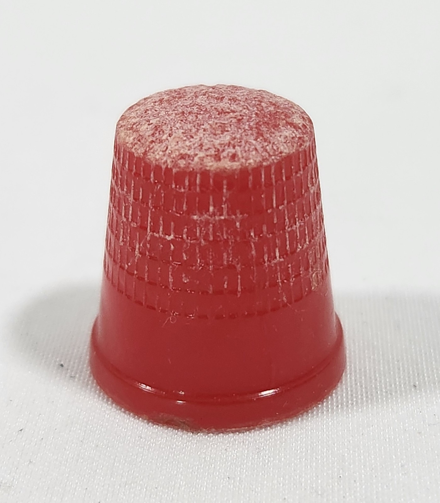 Vintage Red Plastic Thimble