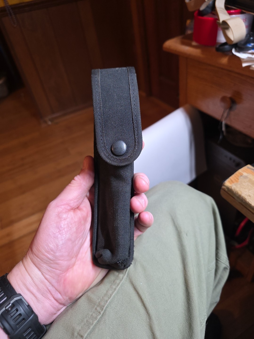 Blackhawk Black Nylon Flashlight Pouch Stinger Etc Police Duty Gear