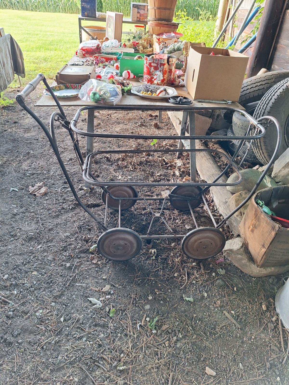 antique baby carriage