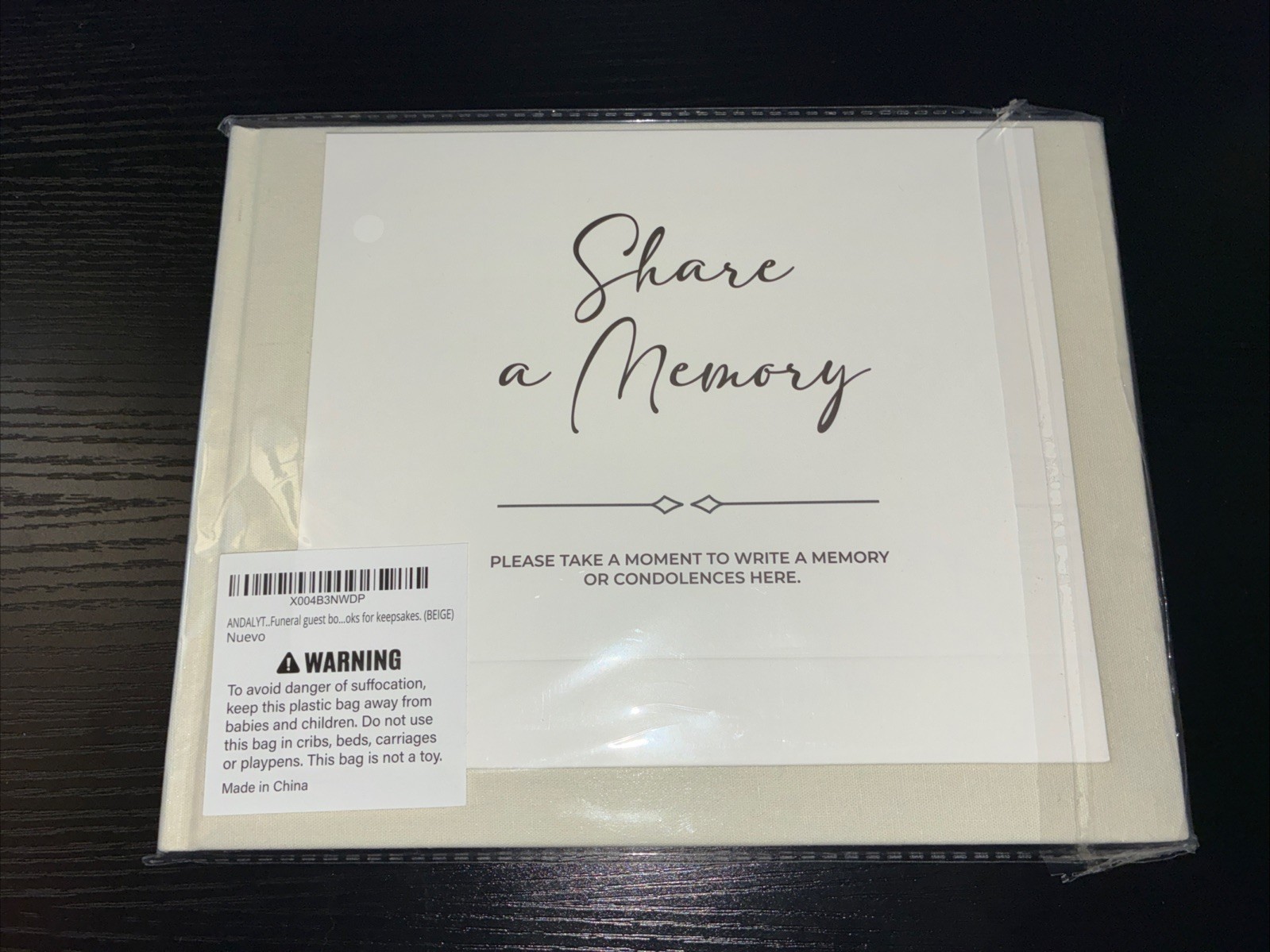 Celebration of Life Memorial Funeral Guest Book Condolence New