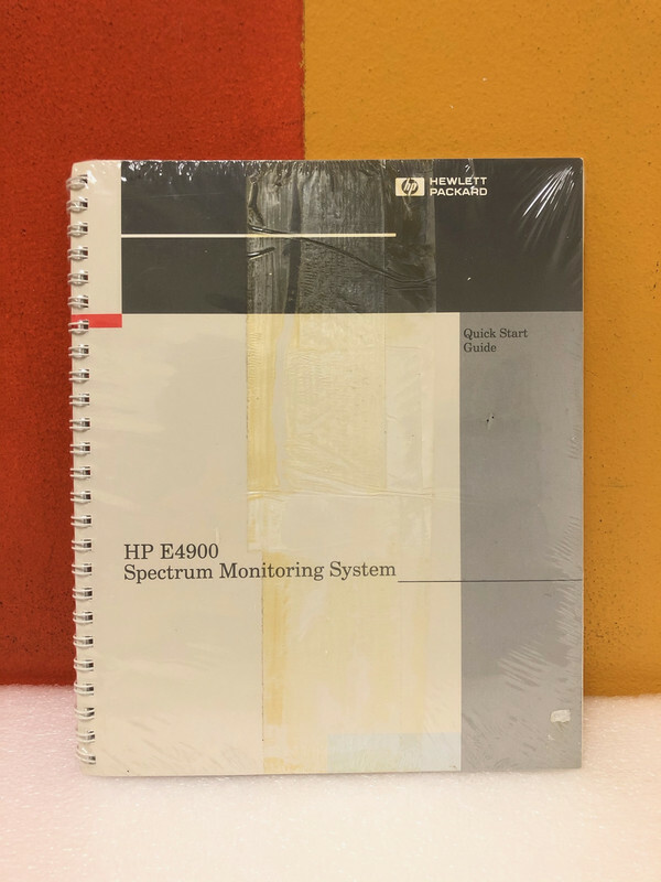 HP E4900-90005 E4900 Spectrum Monitoring System Quick Start Guide