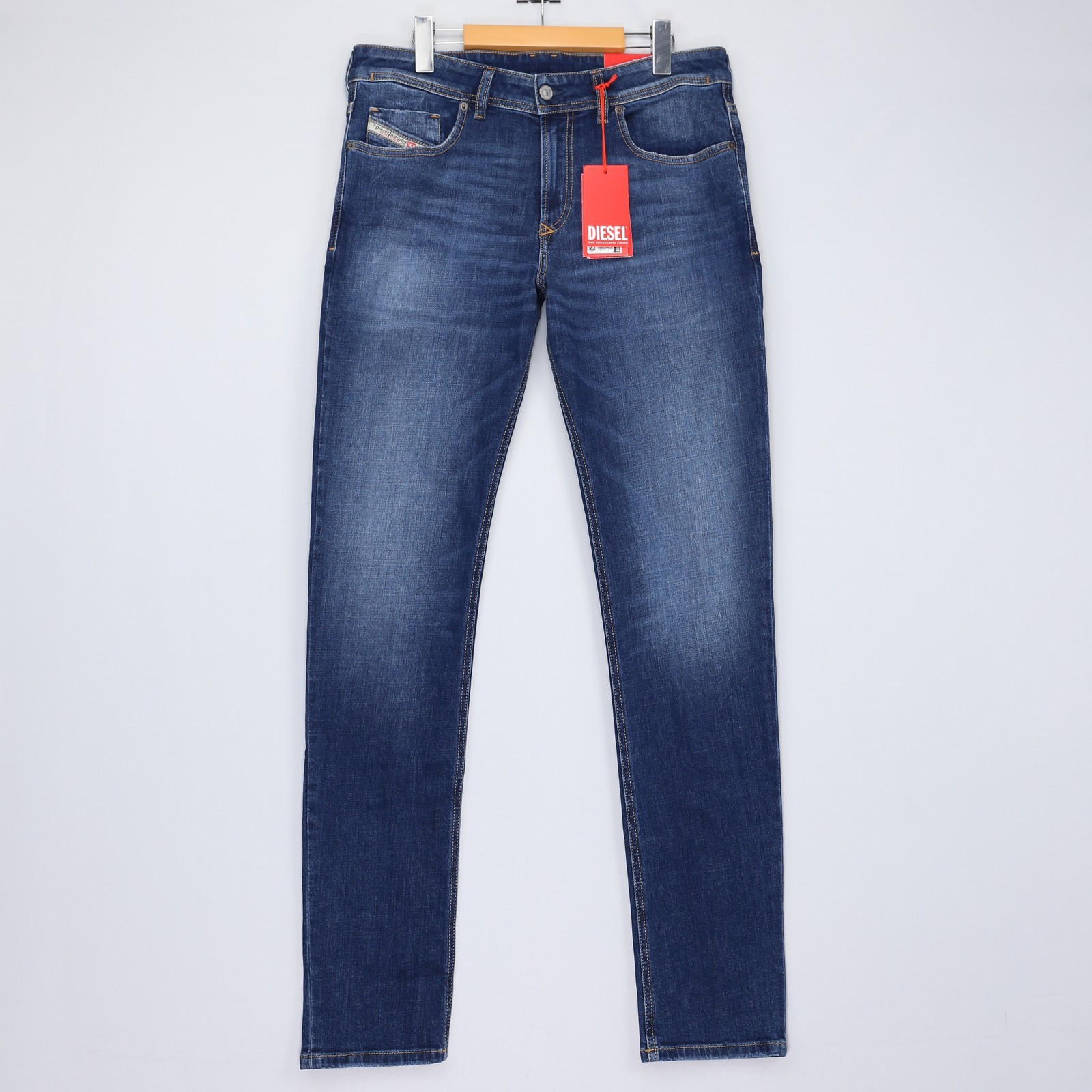 Diesel Mens Jeans 1979 Sleenker Trousers Skinny Leg Low Rise Dark Blue Size NWT