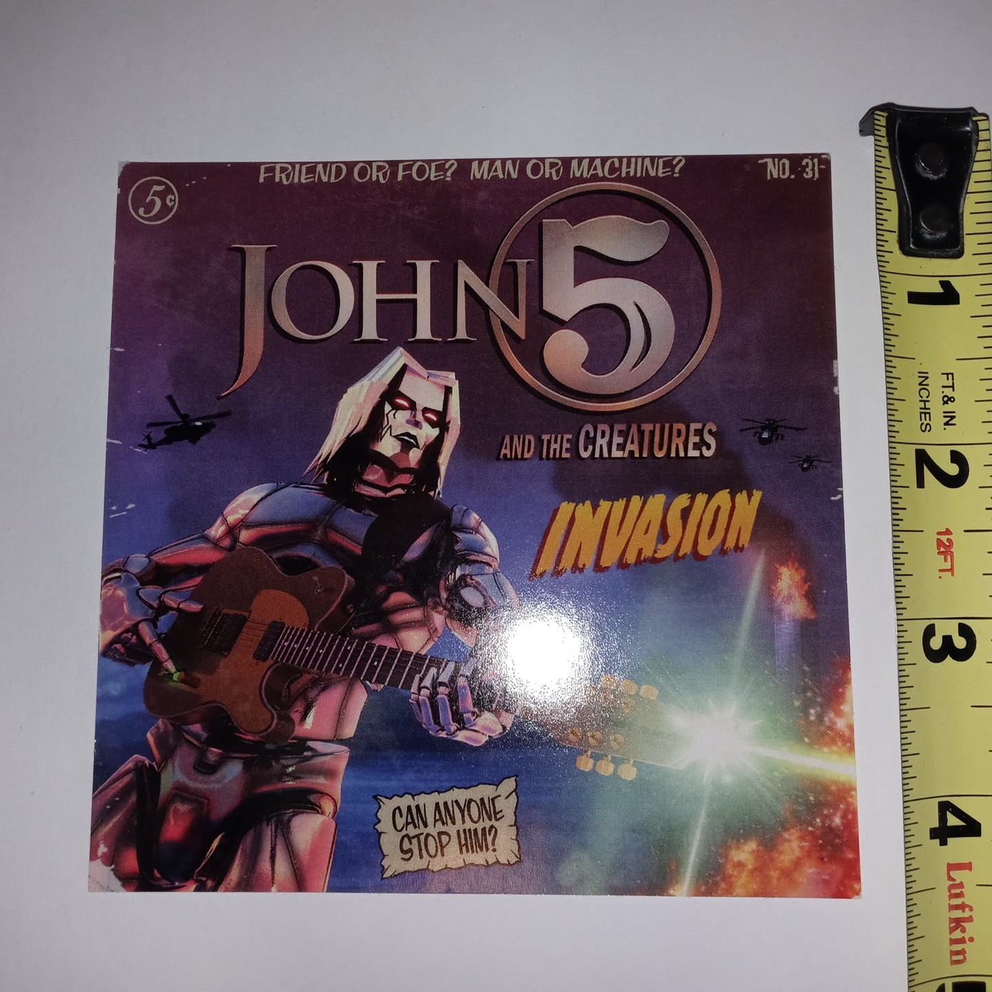 John 5 Motley Crue Creatures Invasion Laptop Car Bumper Skateboard Sticker Decal