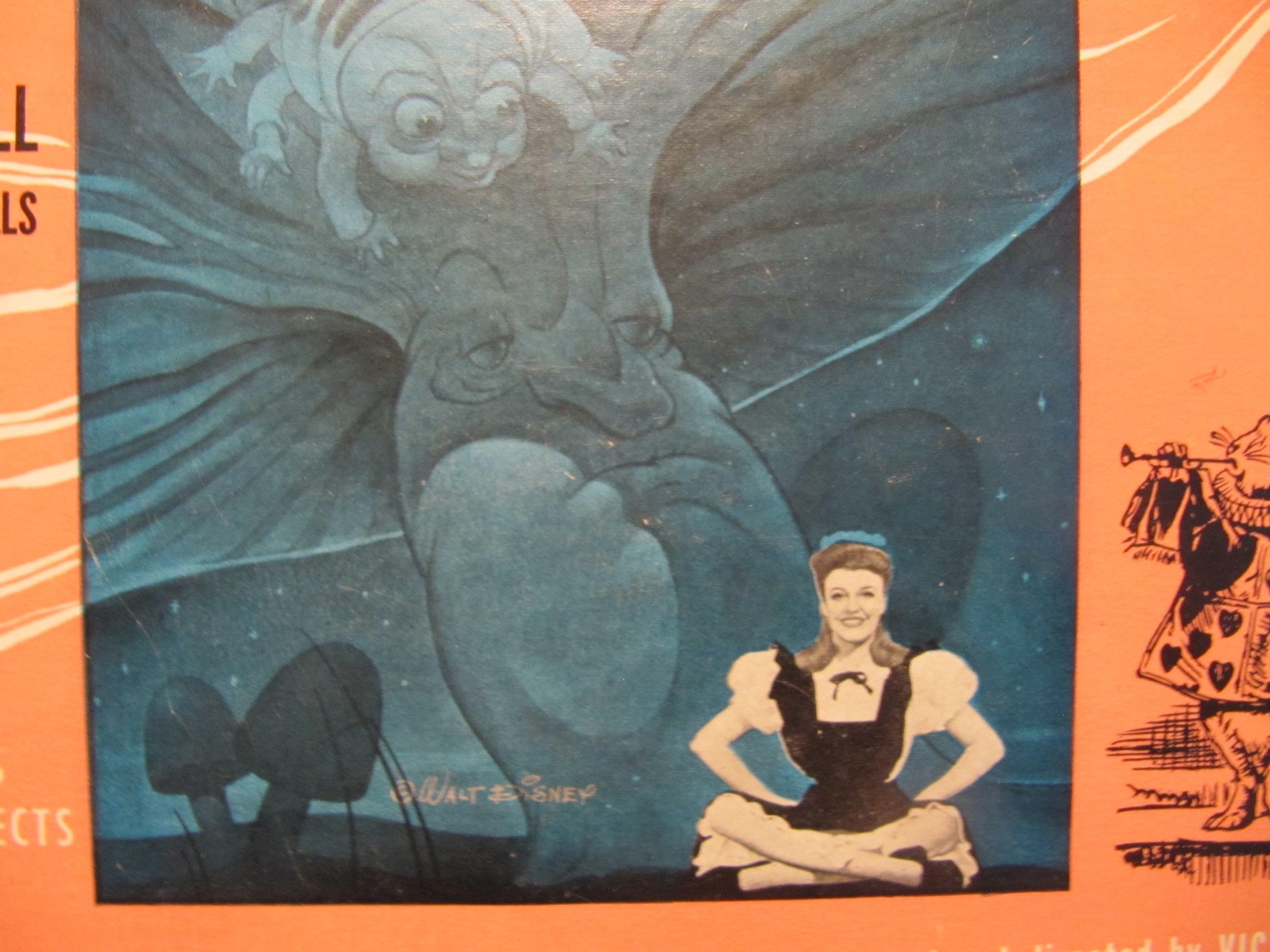 Walt Disney GINGER ROGERS Alice in Wonderland Childrens Story DECCA Set DAU 731