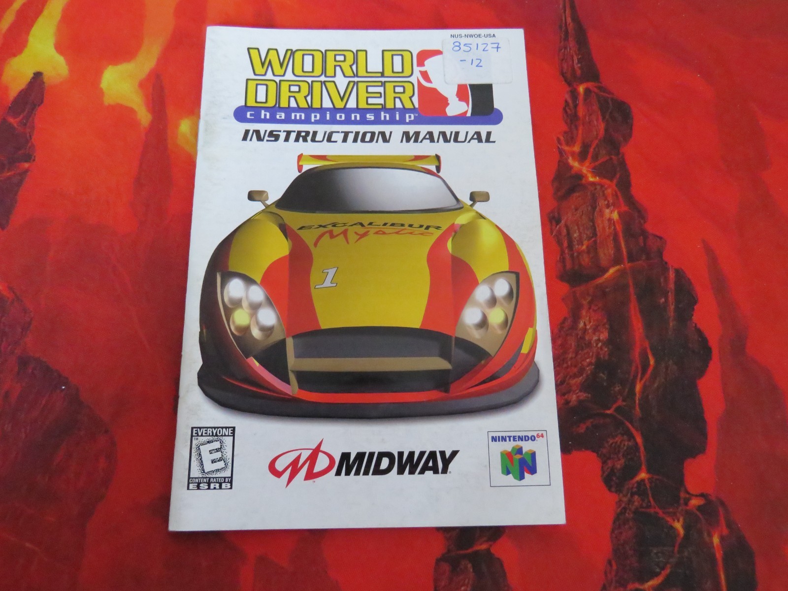 World Driver Championship N64 Nintendo 64 Manual Instruction NO GAME!! Midway