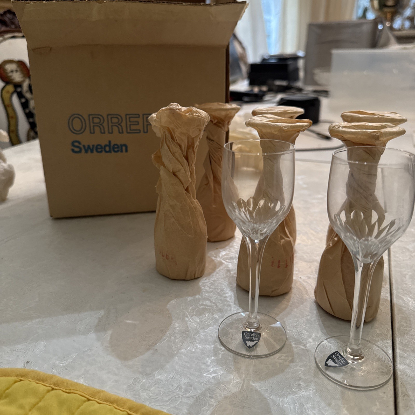 Orrefors Clear Prelude Sherry Cordia Glass NEW 5.25”