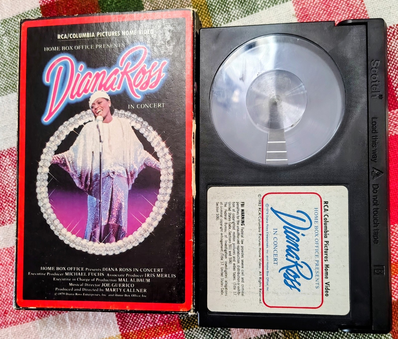 DIANA ROSS LIVE CONCERT 1979 Las Vegas BETAMAX VHS TAPE 