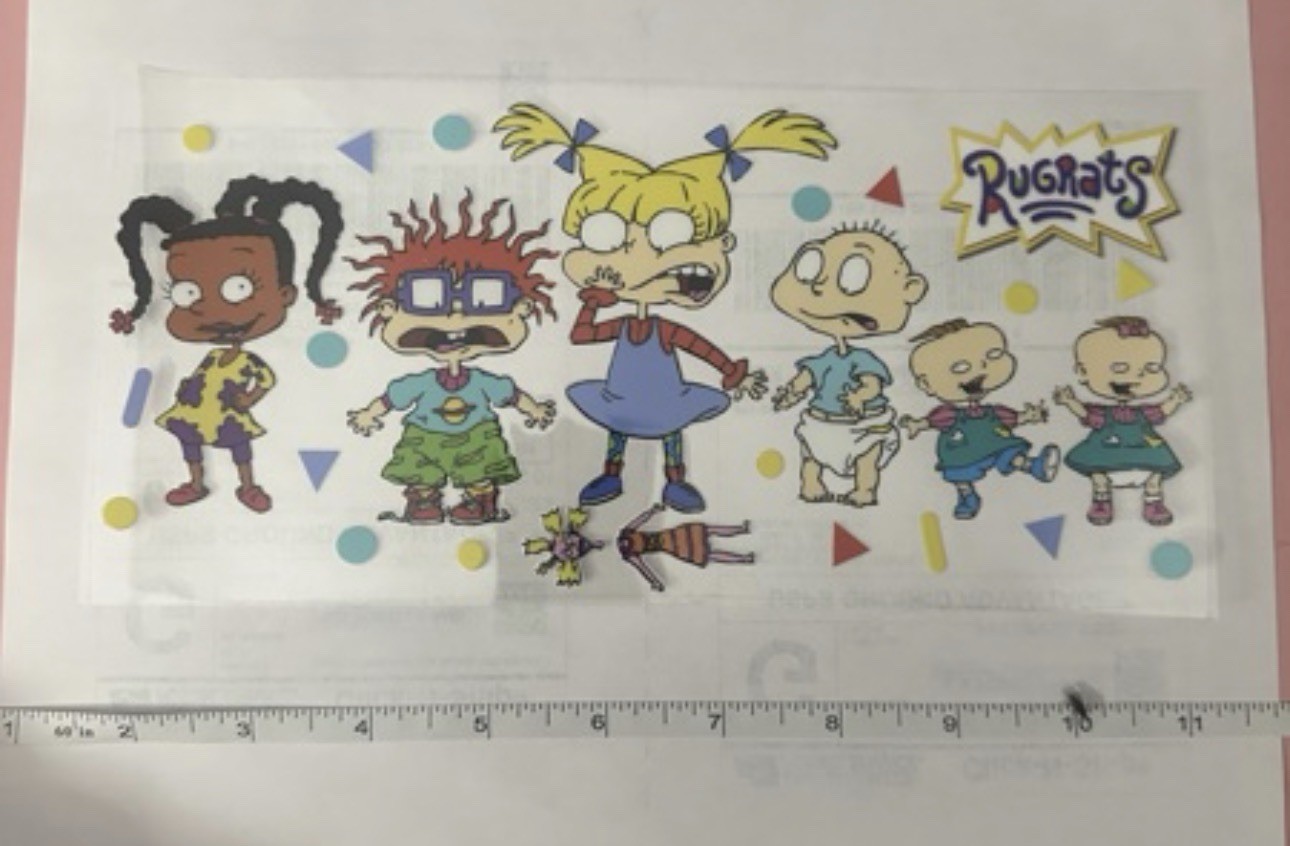 Rugrats UVDTF Tumbler Wrap - Old School Nickelodeon