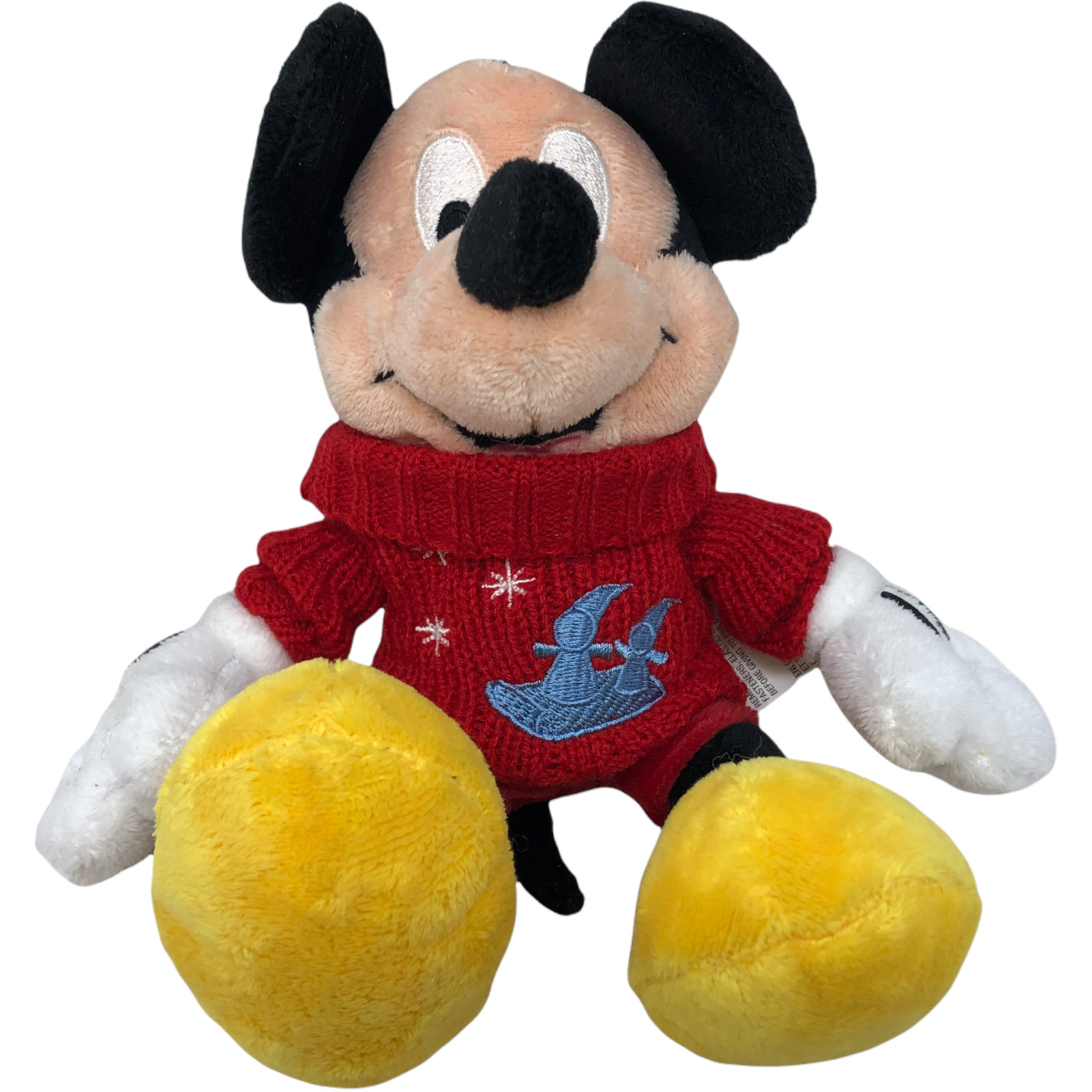 VTG NWT Disney Store Mickey Mouse Aladdin Sweater  8" Plush