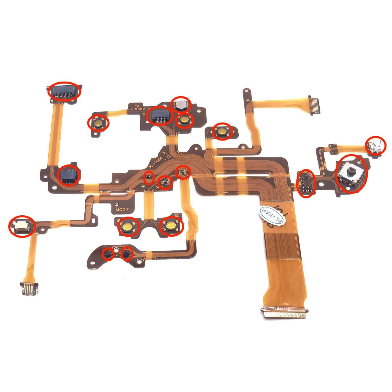 Enhanced reliability Top Cover Mode Dial Turntable Flex Cable For Sony Camera