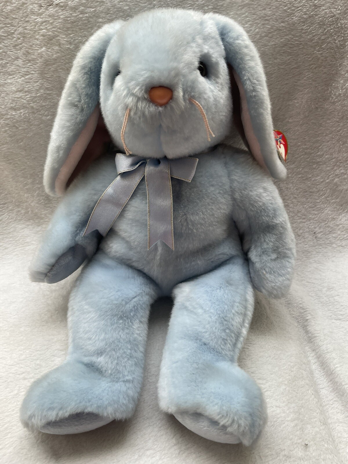 TY Beanie Buddies Flippity Baby Blue Bunny Rabbit 12” Plush Easter 1999 w/ Tag