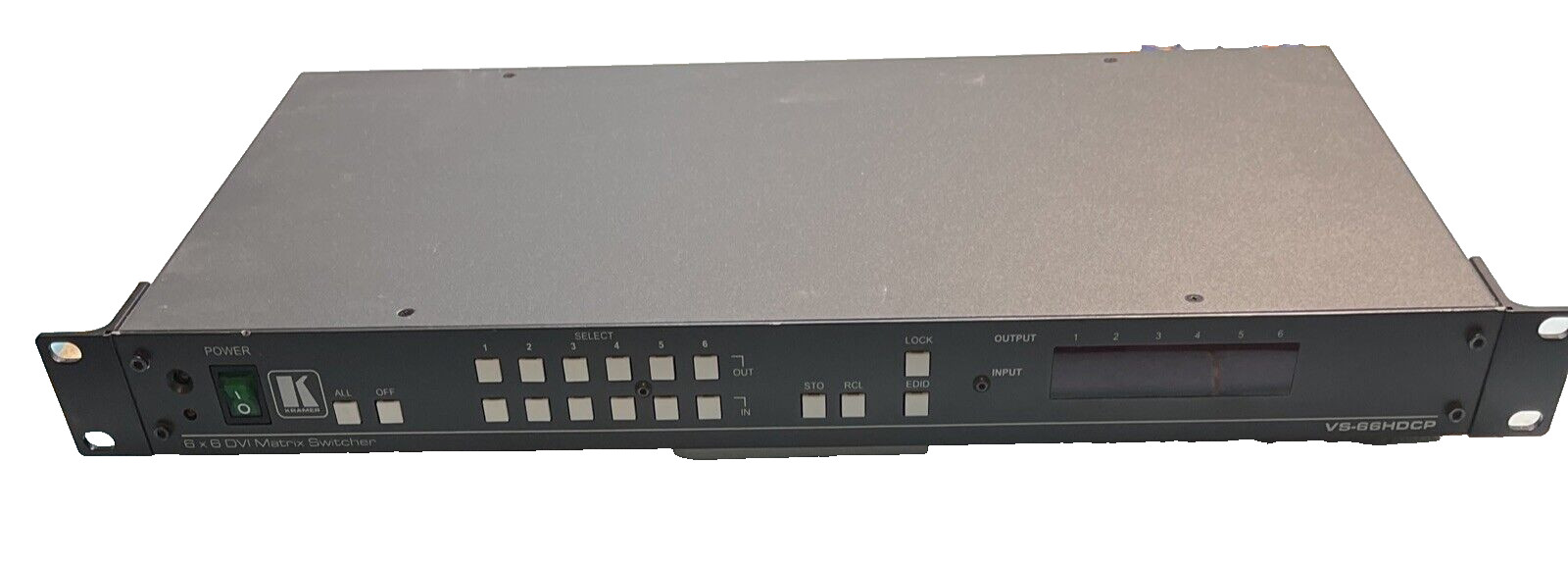 KRAMER VS-66HDCP 6X6 DVI MATRIX SWITCHER TESTED WORKING Ships Free