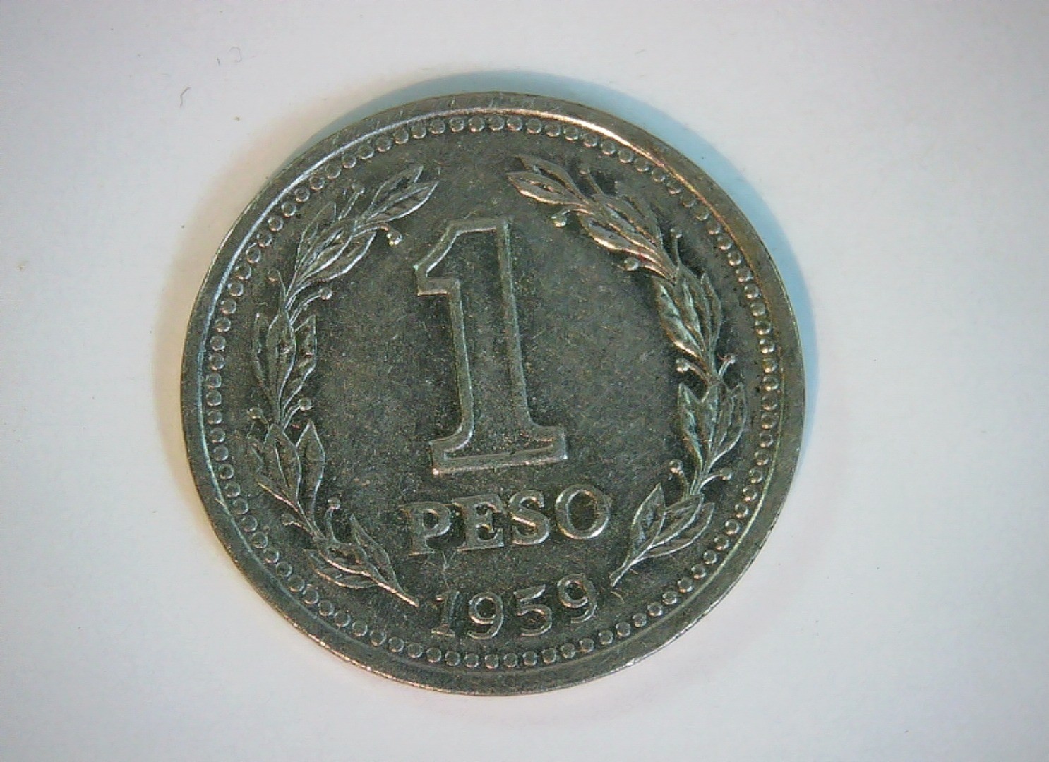 Argentina 1959 1 Peso Argentina Peso (Libertad type) Coin