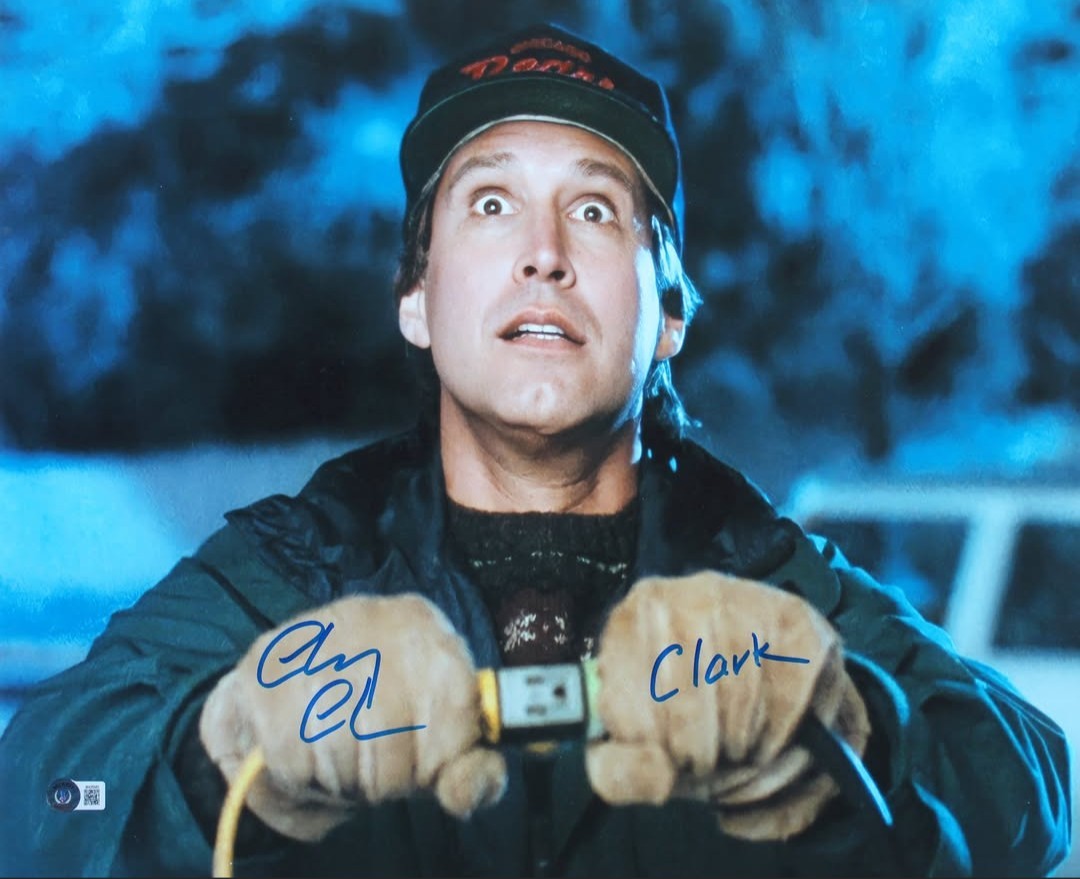 Chevy Chase Signed RP 8X10 Color Photo Reprint CHRISTMAS Vacation Chicago Bears