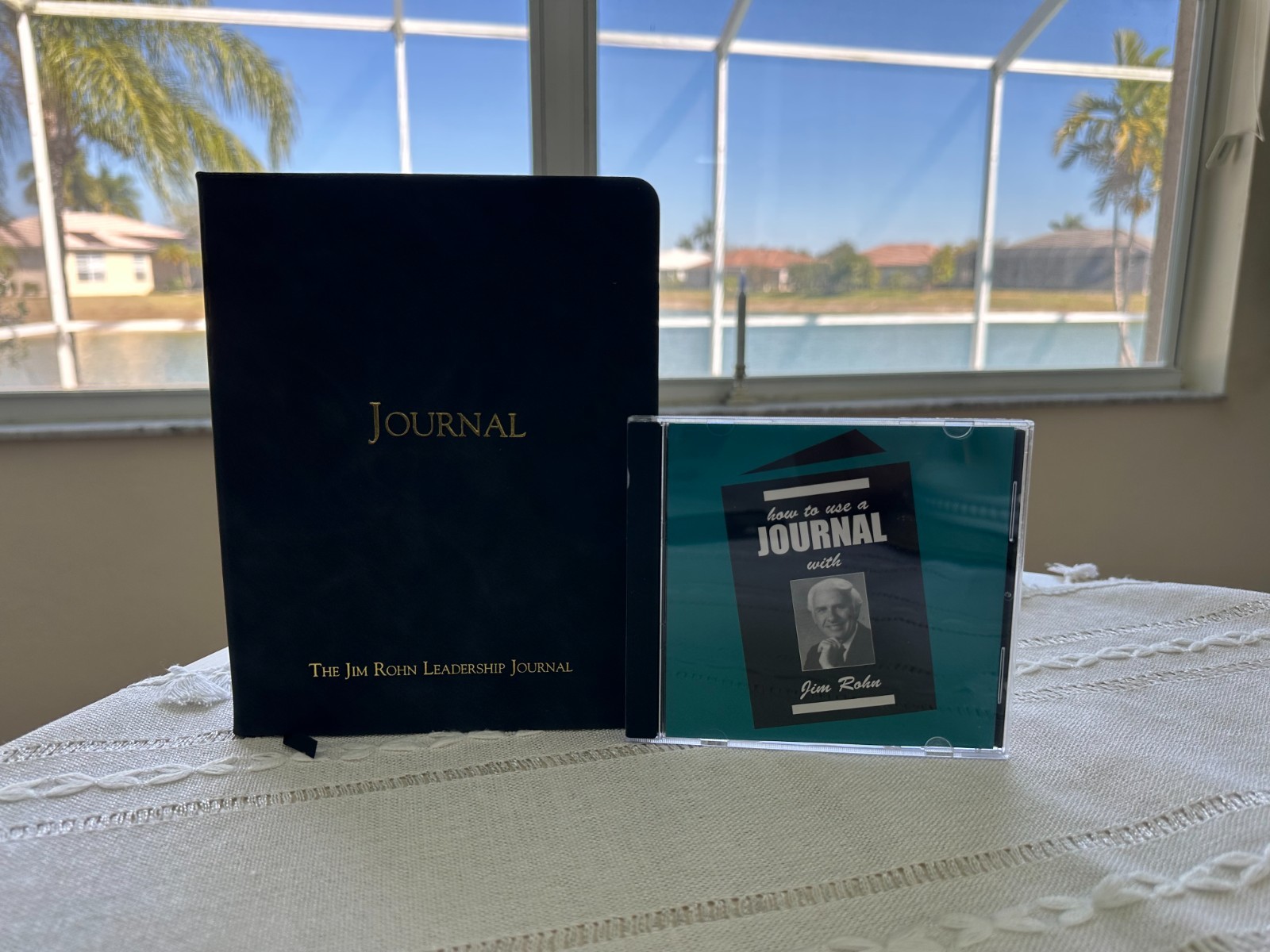 JIM ROHN JOURNAL GIFT PACKAGE! LEADERSHIP JOURNAL & HOW TO USE A  JOURNAL CD!