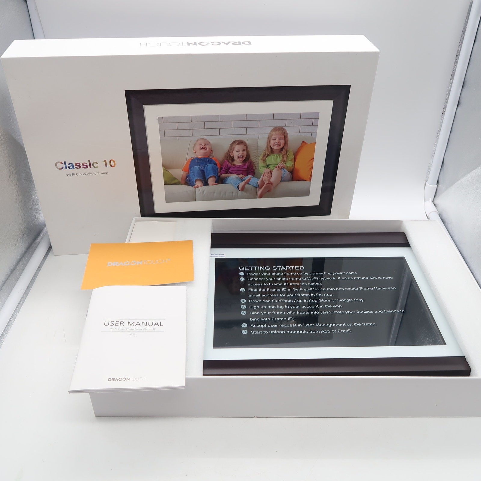 Dragon Touch 10.1HD display 1280x800ips Classic 10 Pro Digital Photo Frame