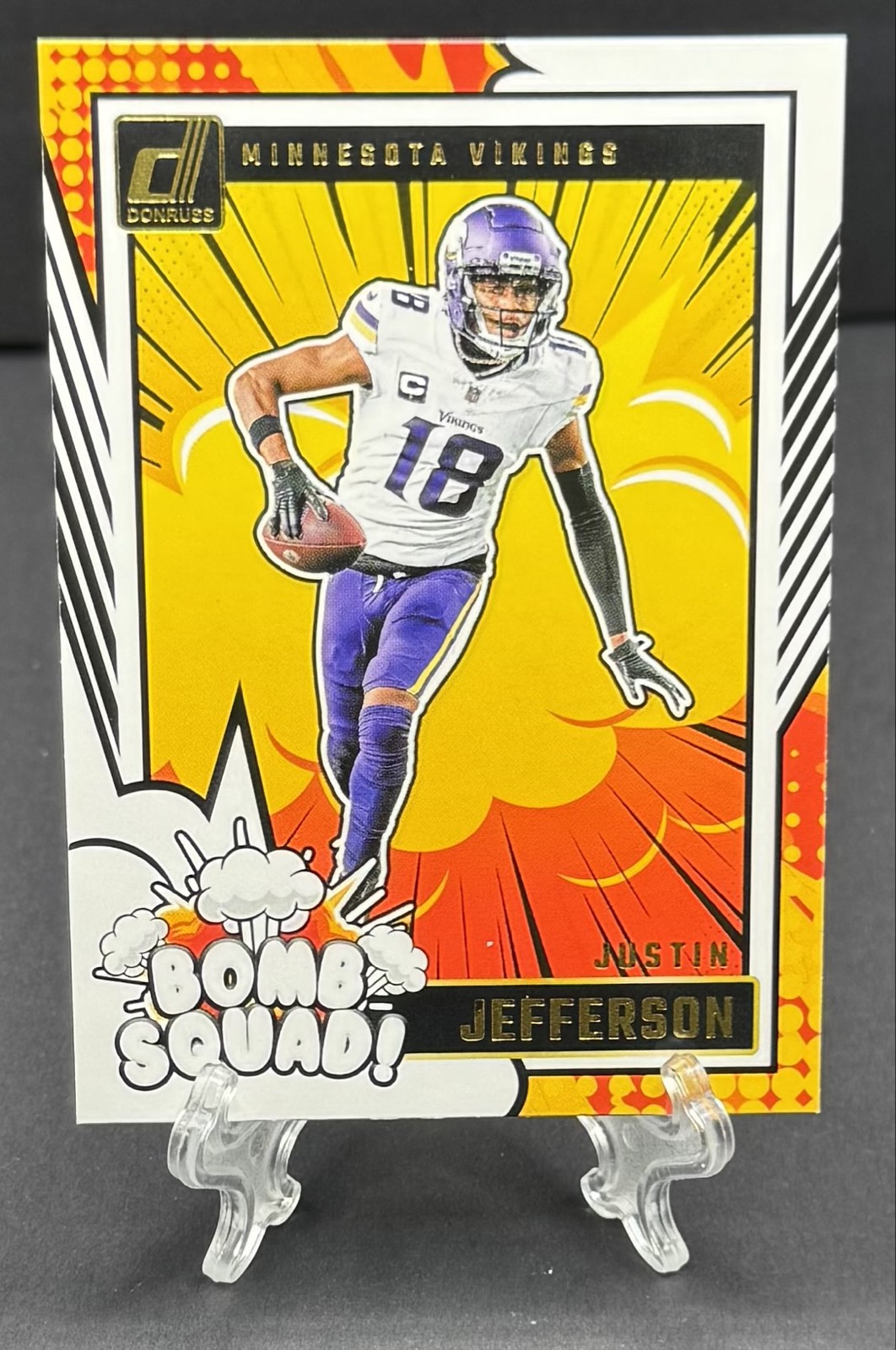 2024 Panini Donruss - Bomb Squad Justin Jefferson #20 Minnesota Vikings a1