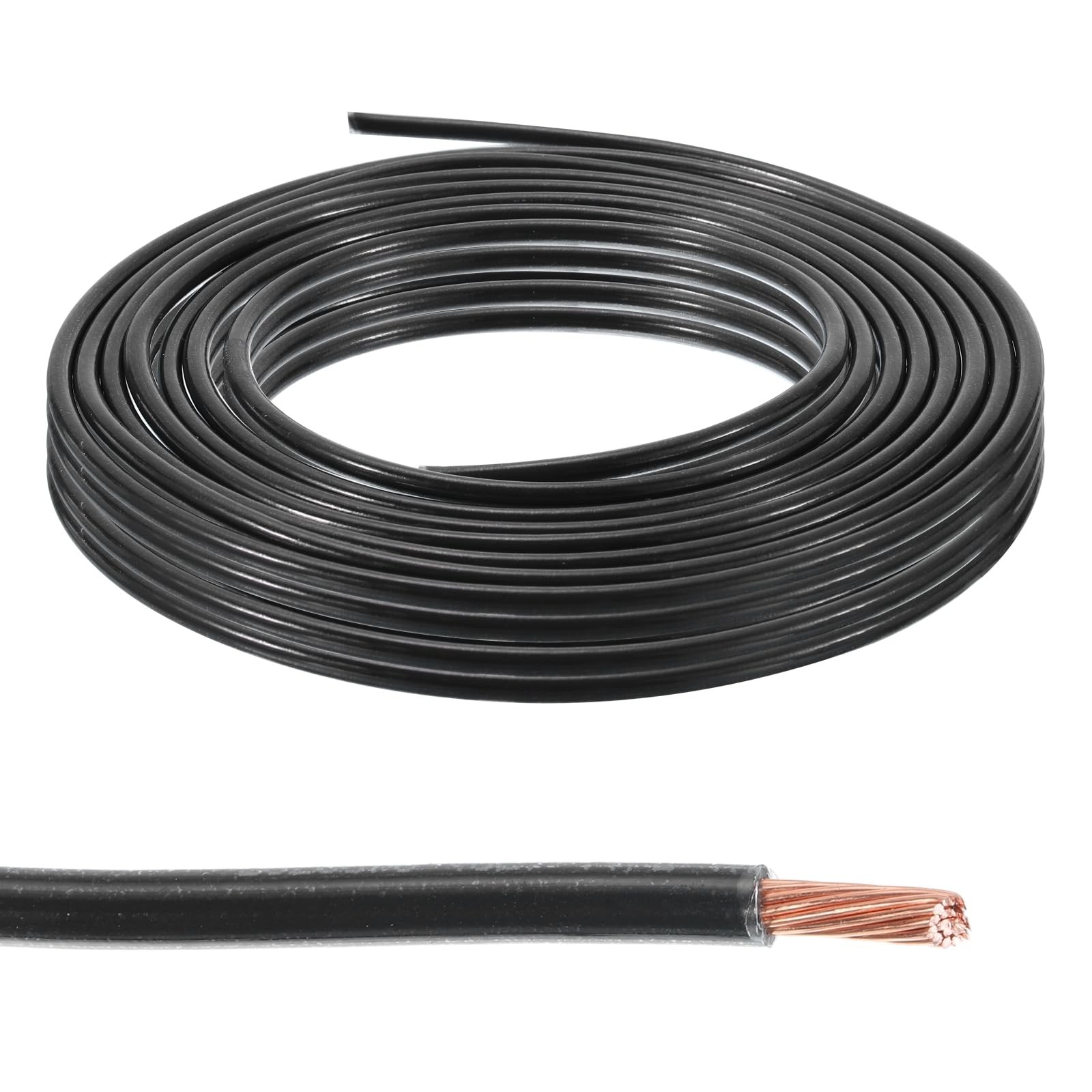 Meccanixity 12AWG THHN Stranded Copper Wire 600V PVC Insulation 50ft UL Listed