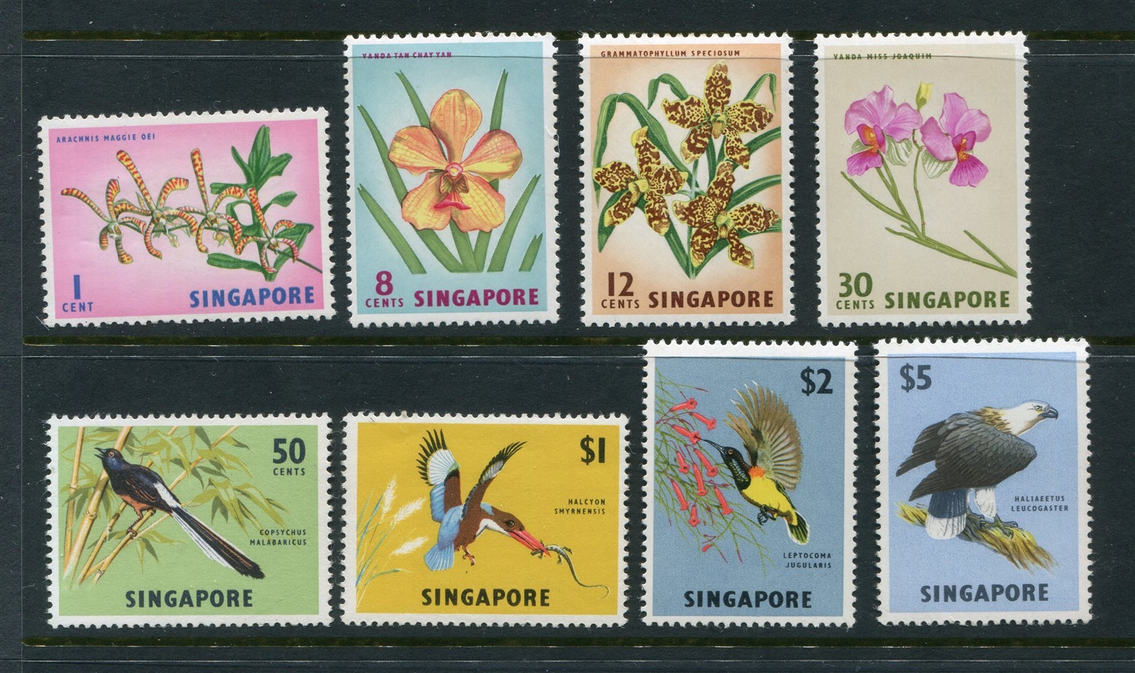 Singapore #62-69 Flowers Complete Set [Mint Lightly Hinged]