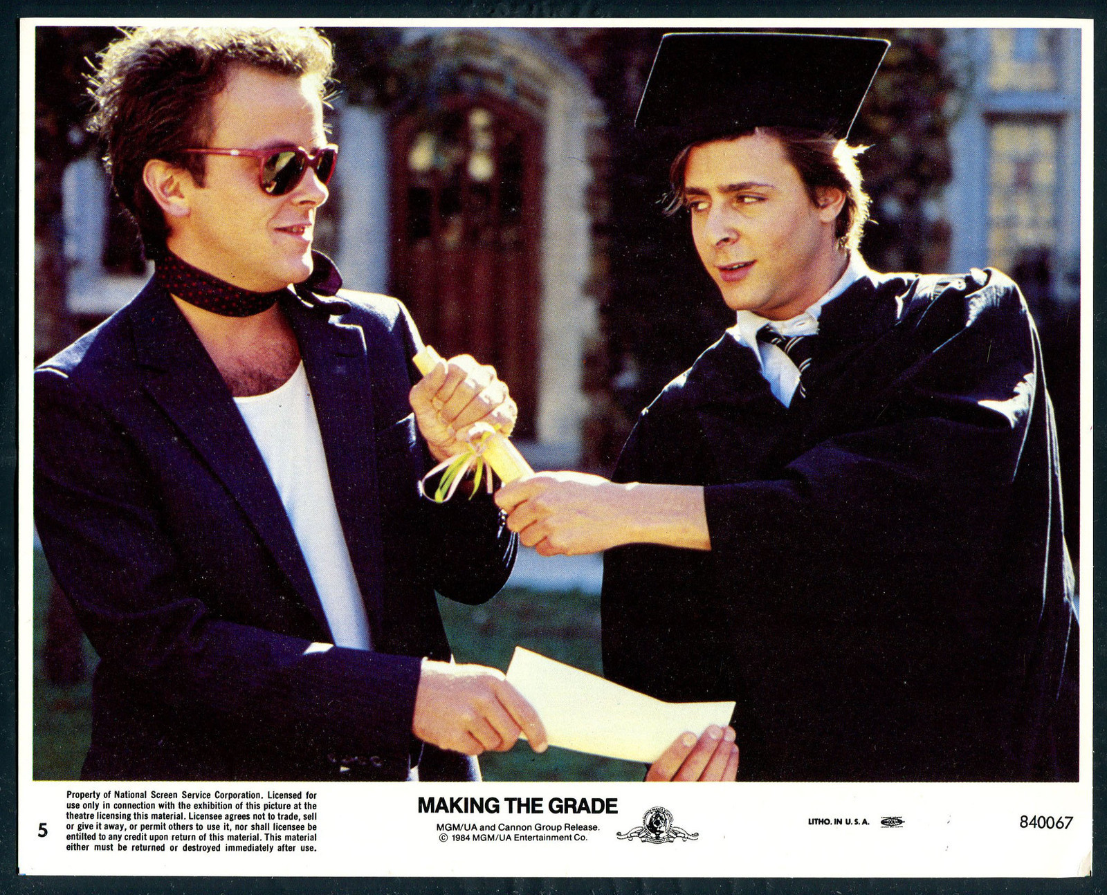 DANA OLSEN JUDD NELSON GRADUATION GOWN Making The Grade ‘84