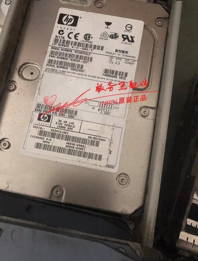 1pcs used HP A6846-69001 A6846-64001 36G SCSI *rr