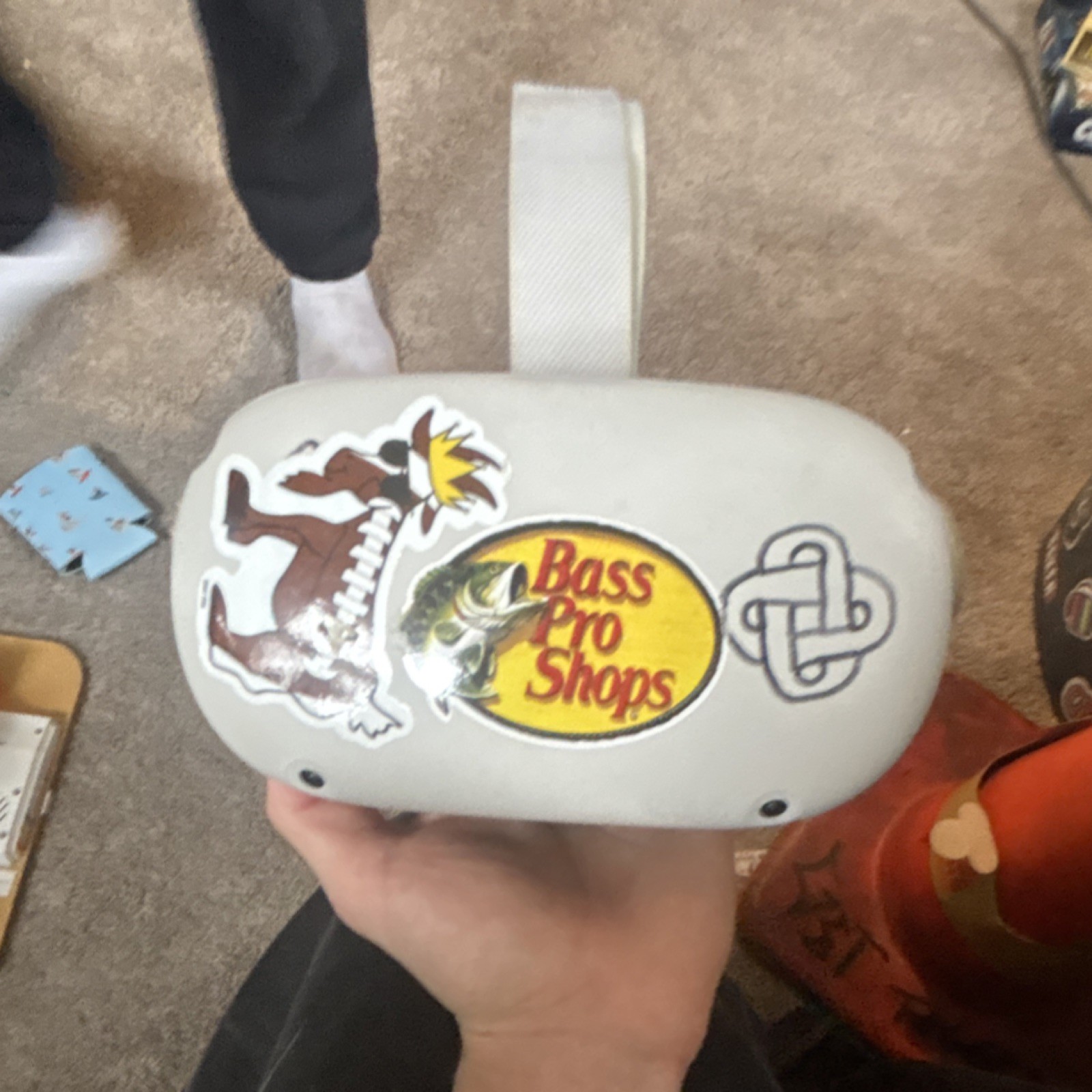 Meta Quest 2 White Standalone VR Headset with Controllers, Custom Stickers